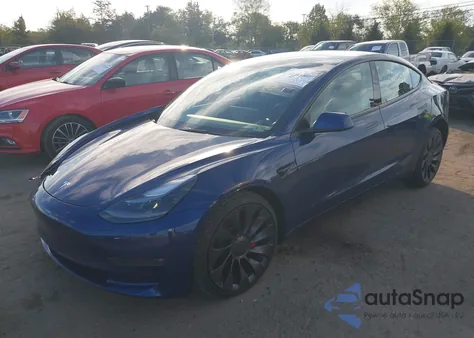 2023 Tesla Model 3 Performance Dual Motor All-Wheel Drive z USA, uszkodzony, nr VIN 5YJ3E1EC1PF602389
